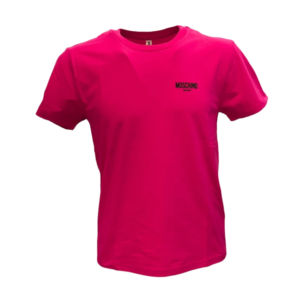 Moschino Casual Katoenen T-Shirt Pink Heren