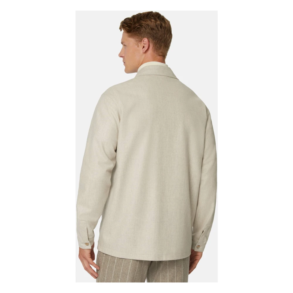 Boggi Milano Link Shirt Jacket Beige Heren