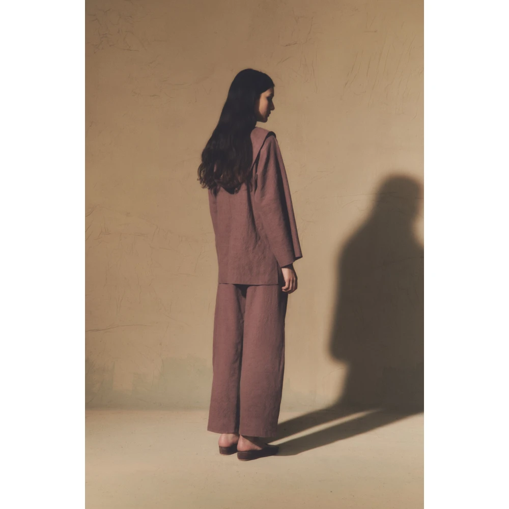Cortana Frontera broek van zuivere wol blush Brown Dames