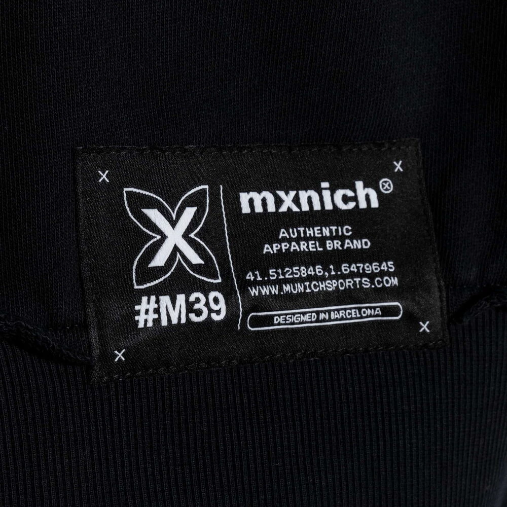 Munich Streetwear Oversized Hoodie Zwart Black Heren
