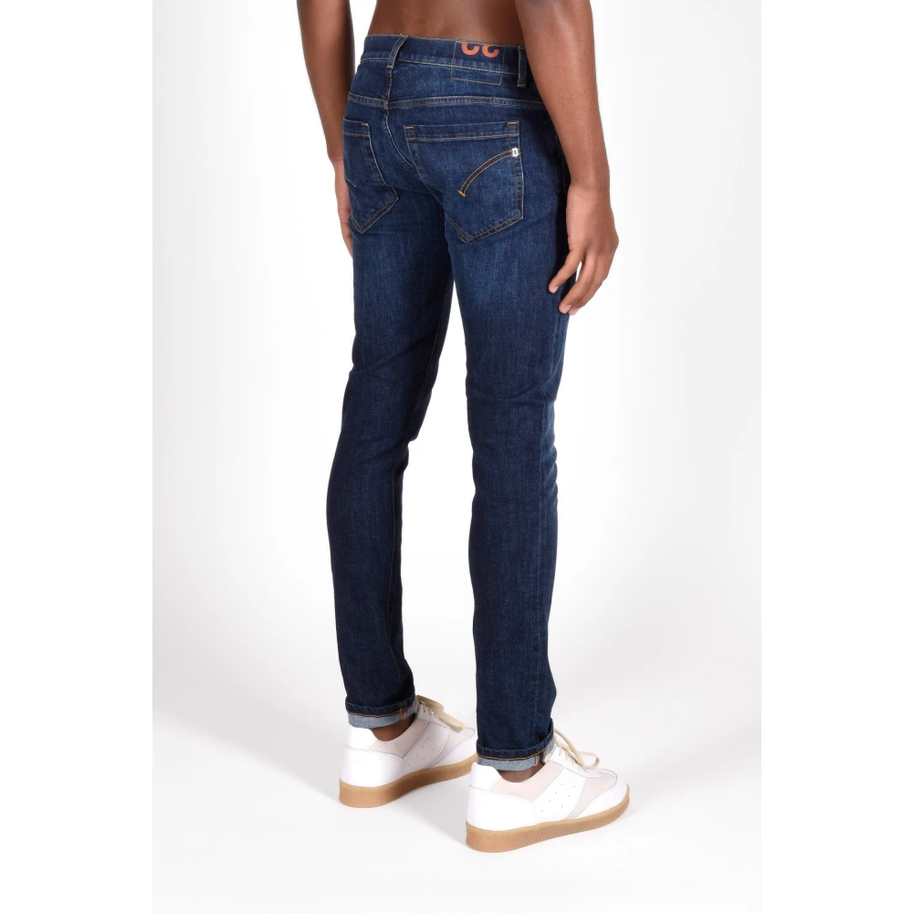 Dondup Klassieke Katoenmix Broek met Zakken Blue Heren