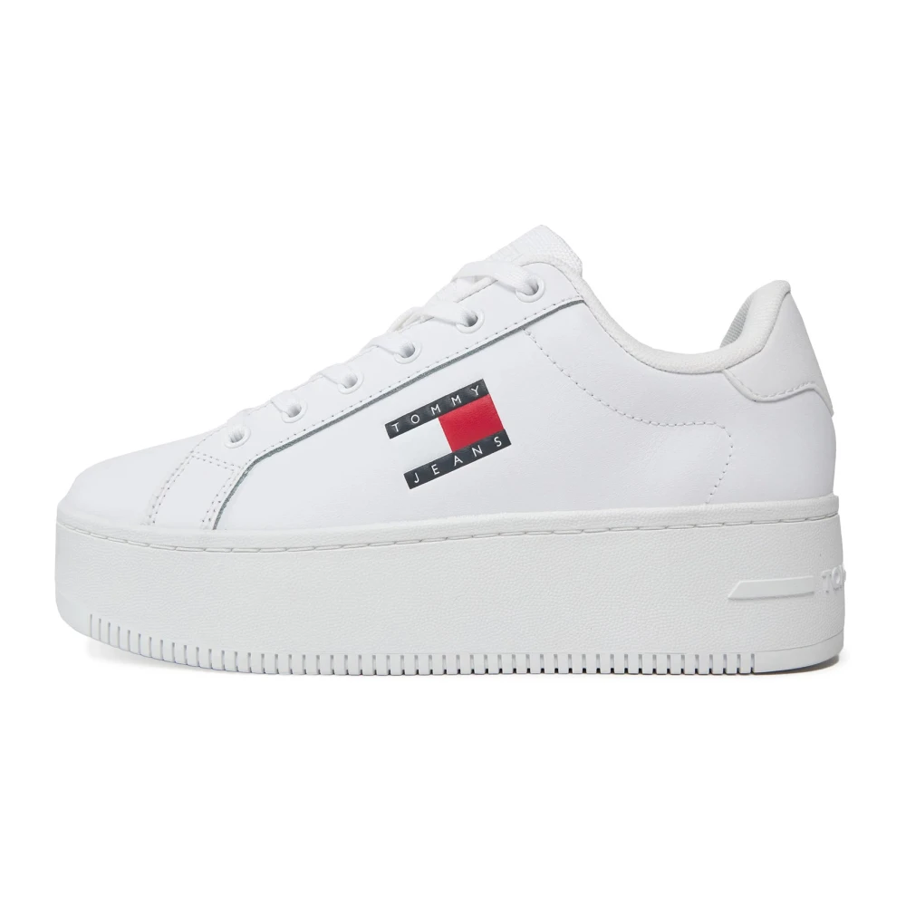 Tommy Jeans Women's White Flatform Essential In For - Image 6