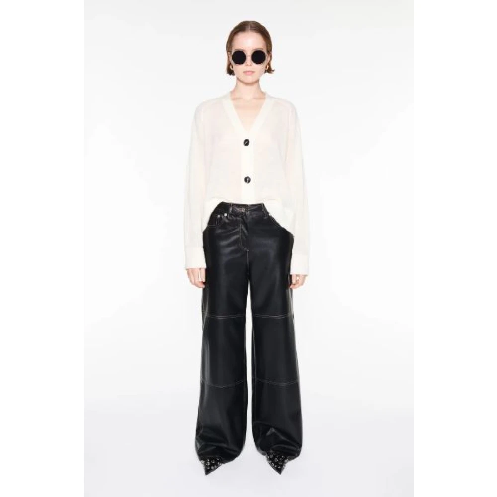 Stand Studio Leather Trousers Black Dames