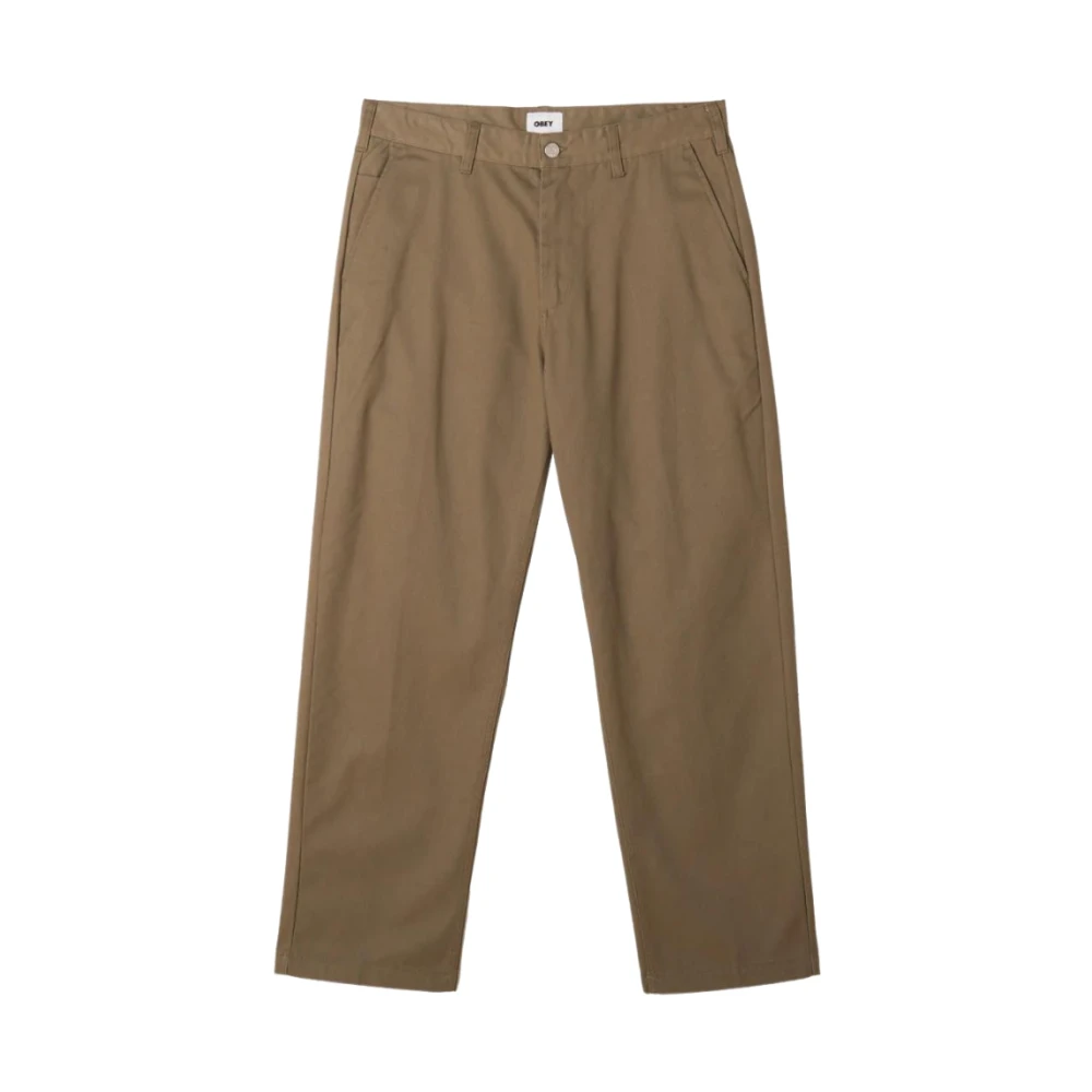Trousers > Straight Trousers - - Obey - Modalova