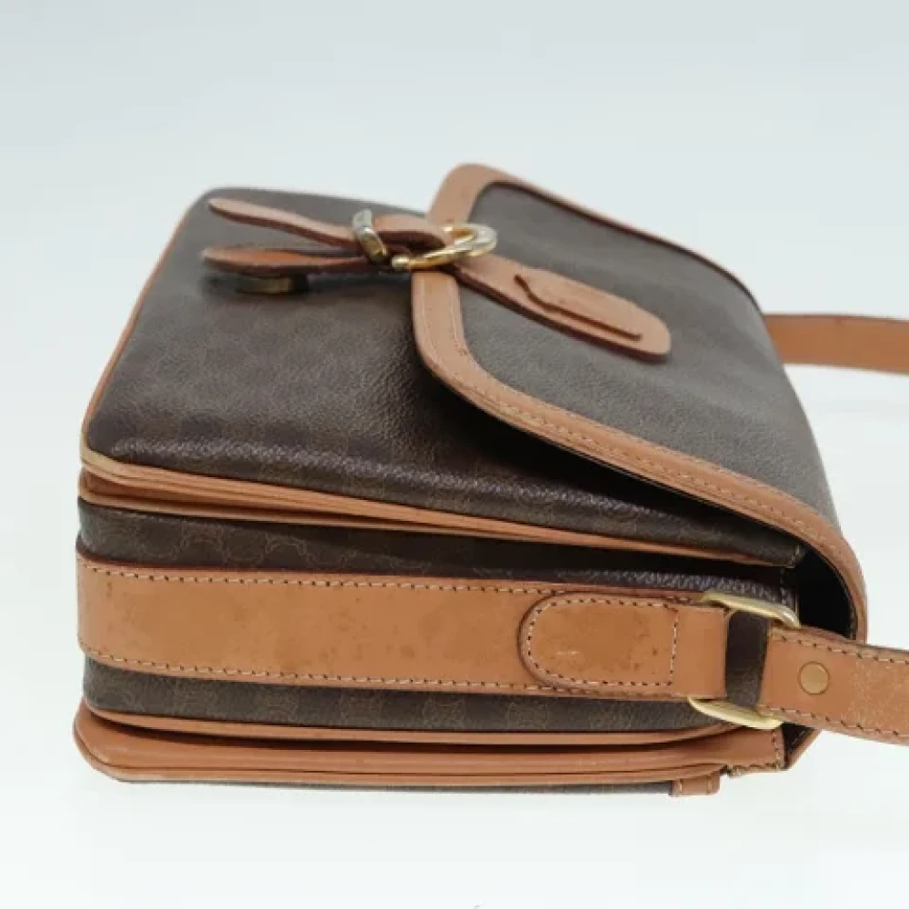 Celine Vintage Pre-owned Canvas shoulder-bags Brown Dames