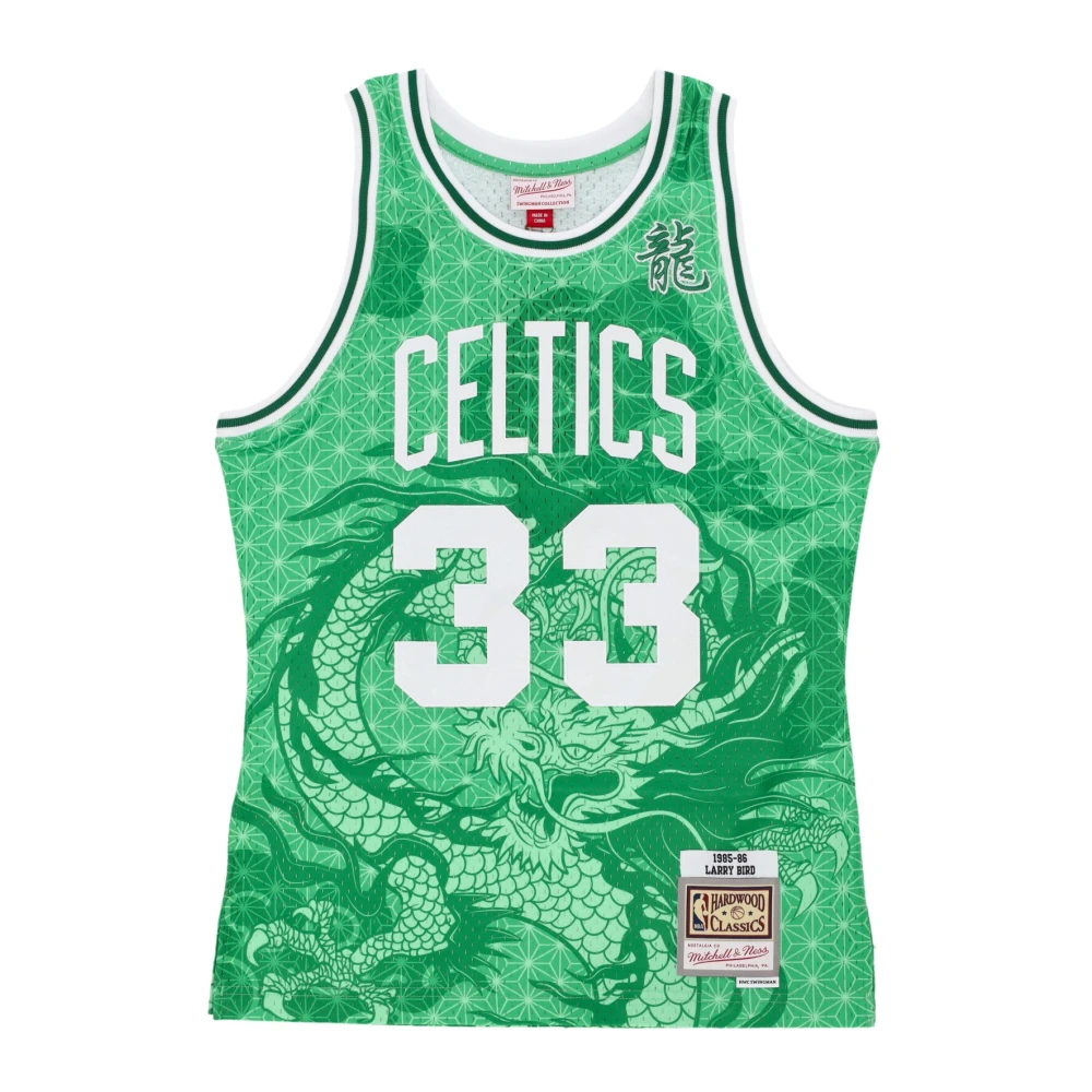 Mitchell & Ness NBA Asian Heritage Larry Bird Shirt Green Heren
