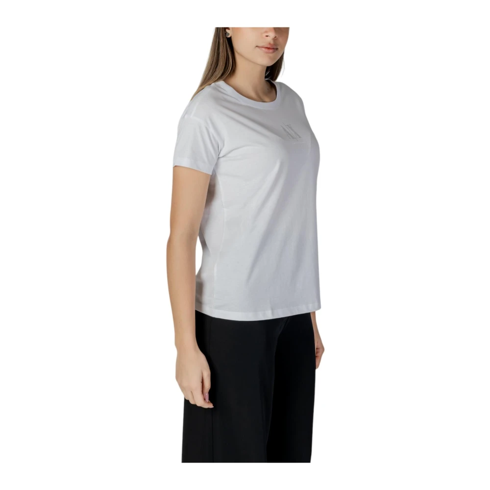 Armani Exchange Stijlvolle High-Waisted Tailored Shorts White Dames