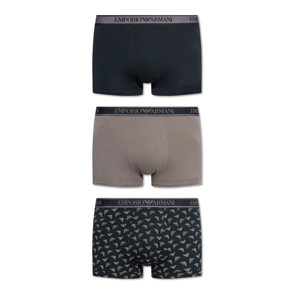 Emporio Armani Mannelijk Multicolor Heren, Ondergoed, Veelkleurig, : Katoen, Klein