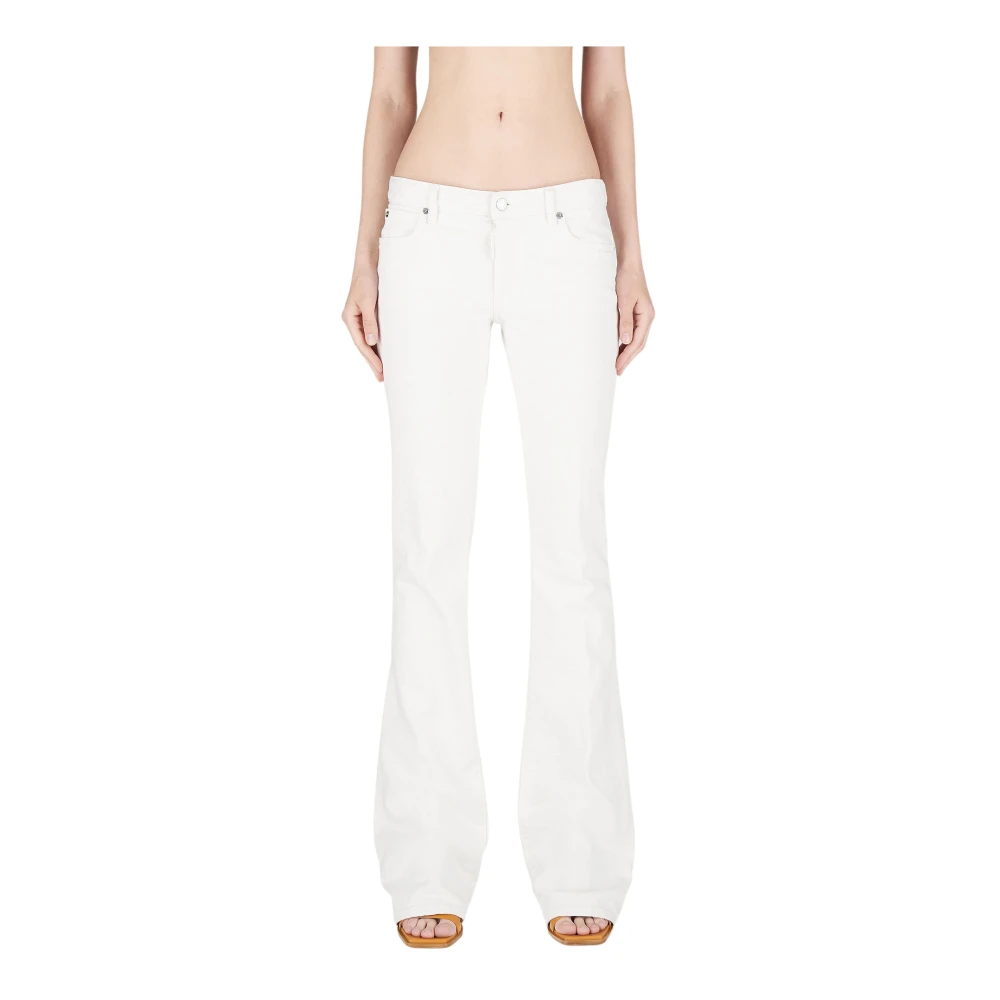 Dsquared2 White Straight Trousers - Female - Straight Trousers - S - Trousers