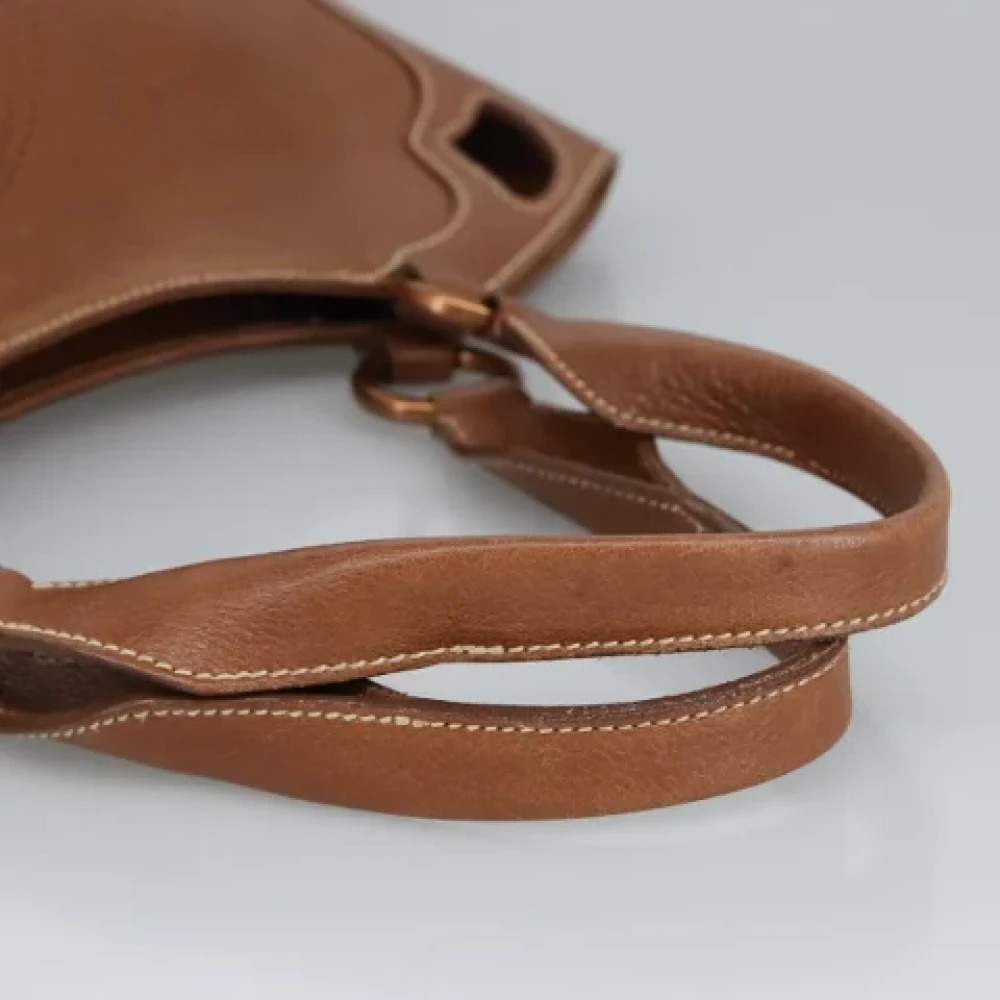 Cartier Vintage Pre-owned Leather handbags Brown Dames