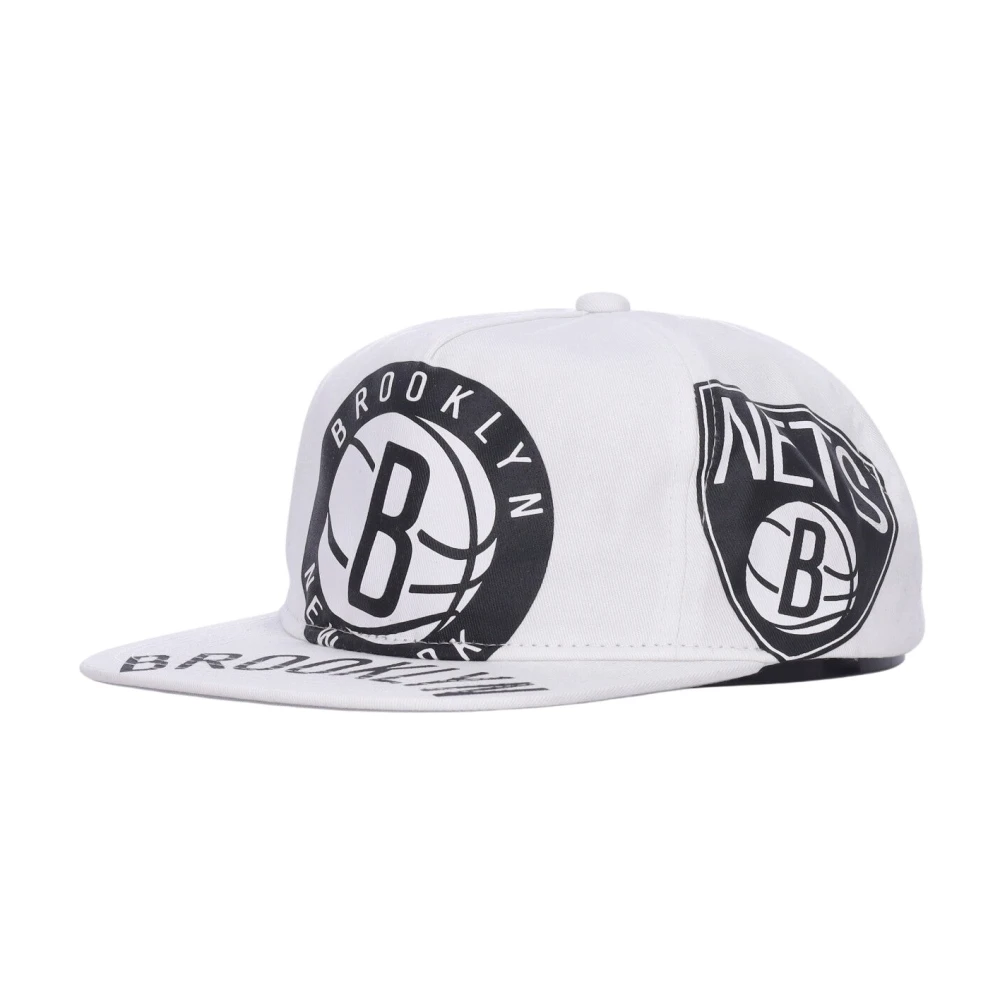 Mitchell & Ness NBA Flat Skärm Keps Brooklyn Nets White, Herr