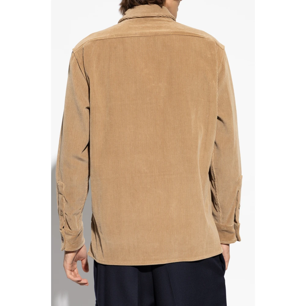 Burberry Ribfluwelen jas Beige Heren