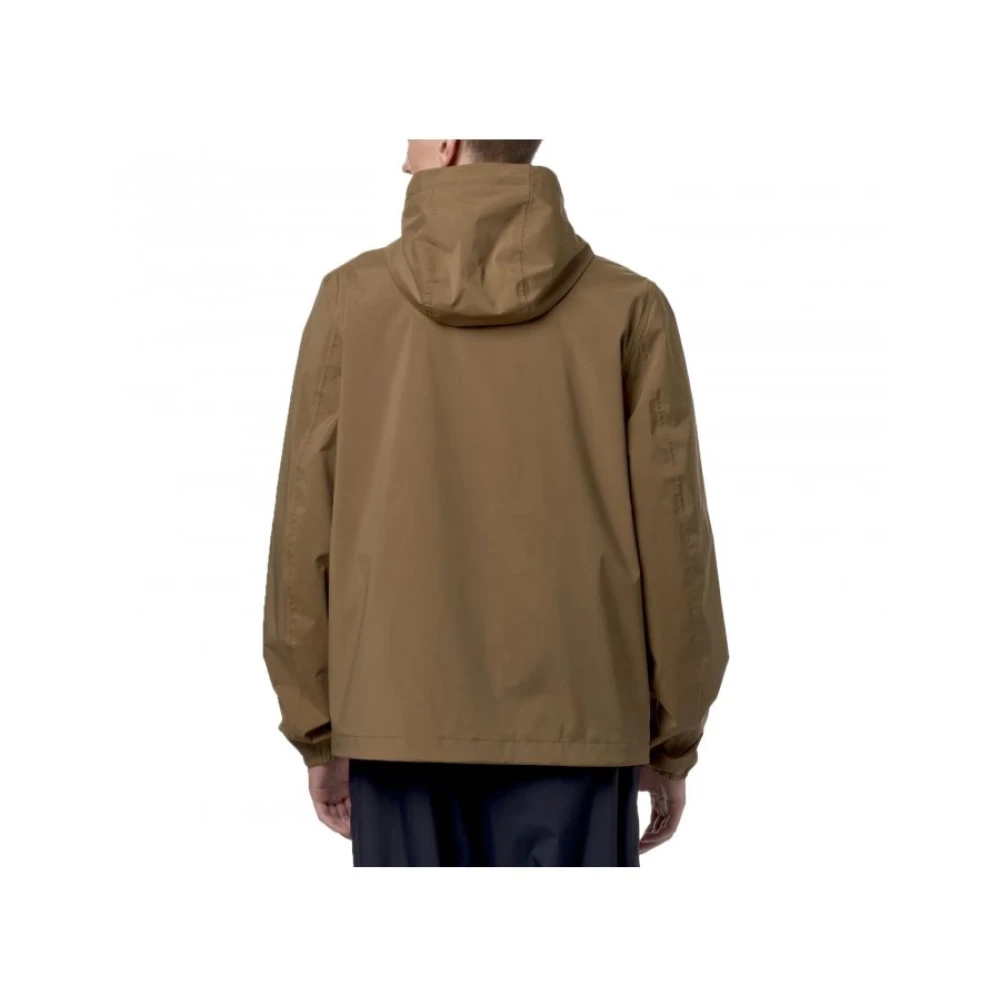 K-way Slim Fit Stretch Nylon Jas Bruin Brown Heren