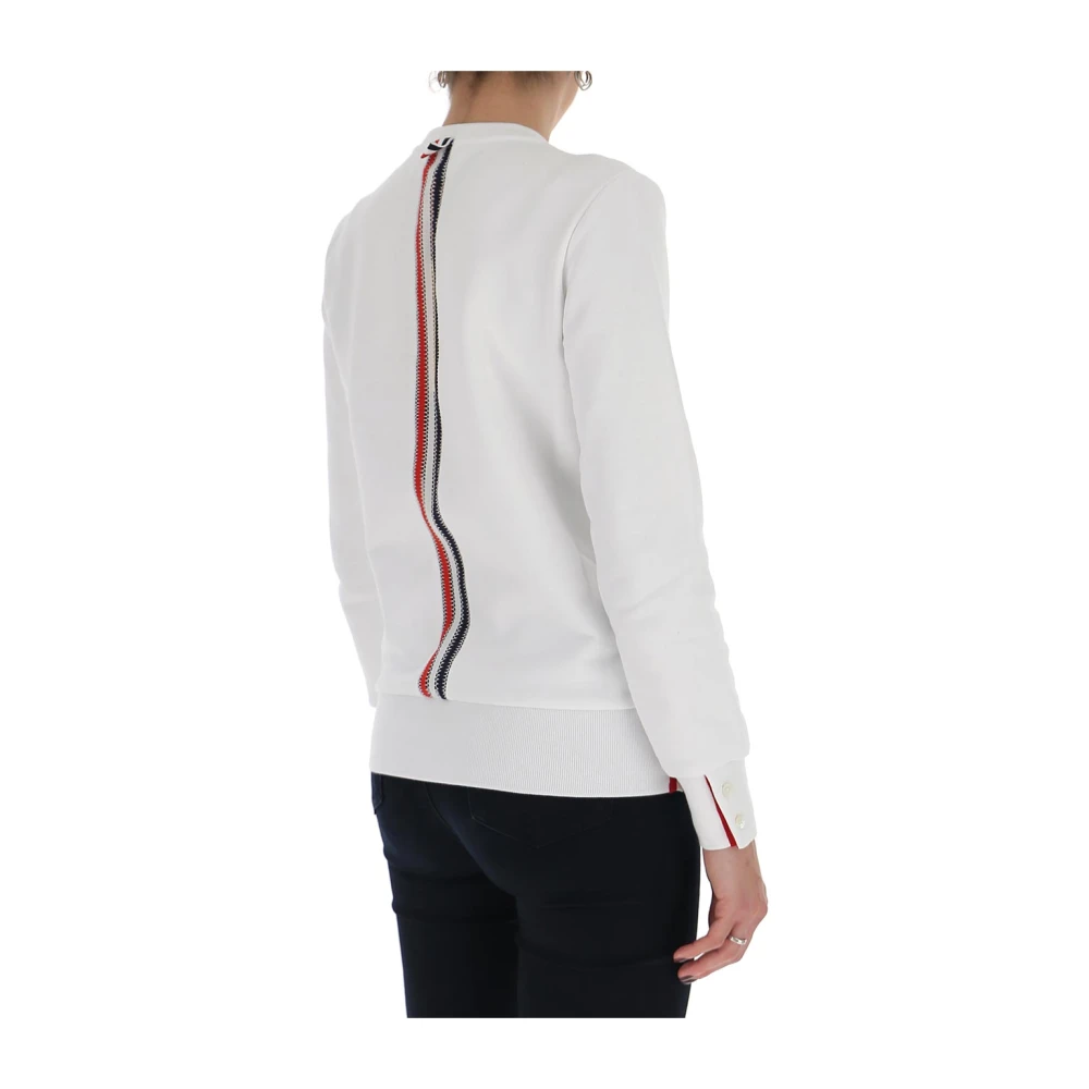 Thom Browne Witte Katoenen Sweatshirt voor Vrouwen White Dames