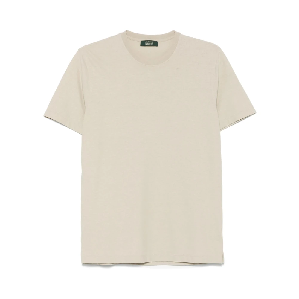Zanone - Tops > T-Shirts - Beige - Zanone - Modalova