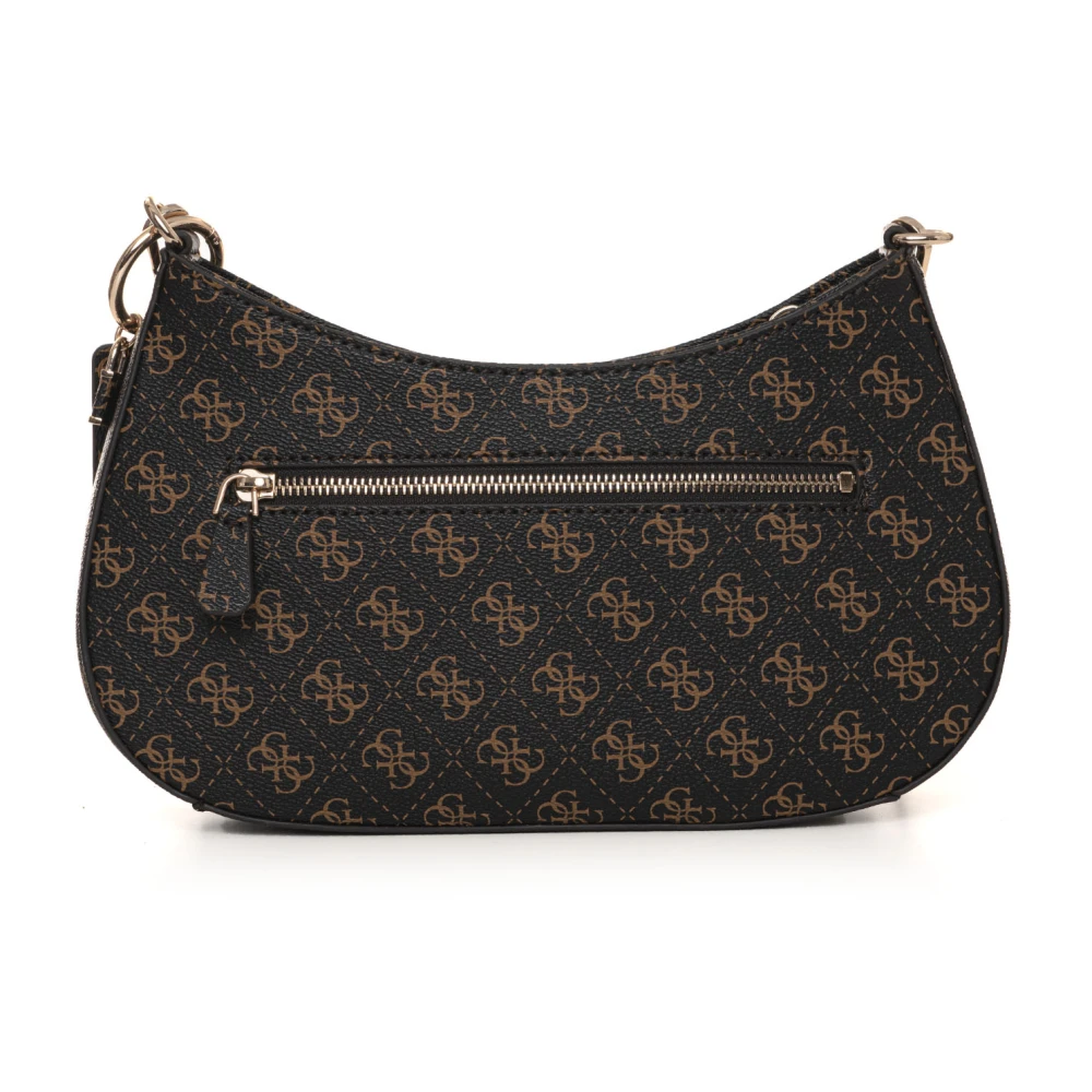 Guess Noelle Schoudertas met Logo Brown Dames