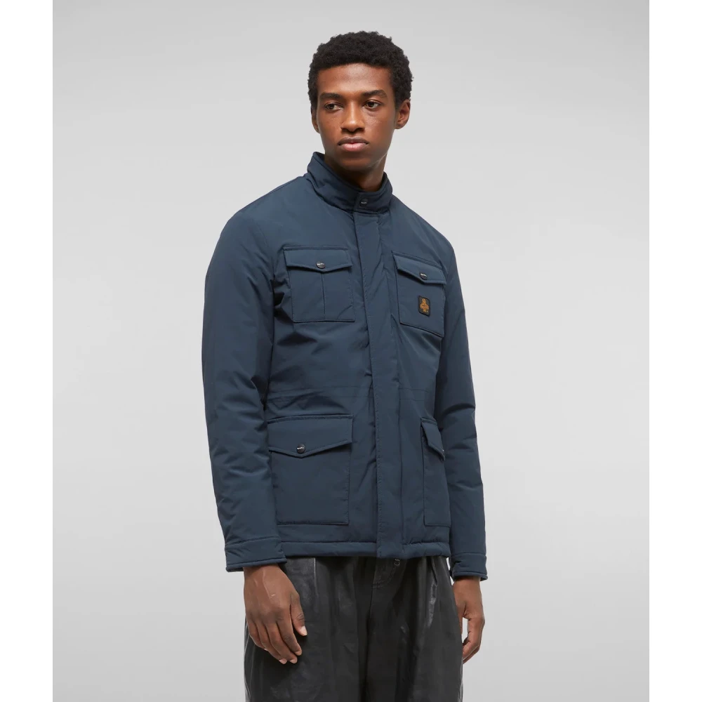 RefrigiWear Verfijnde en Stijlvolle Herenjas Blue Heren