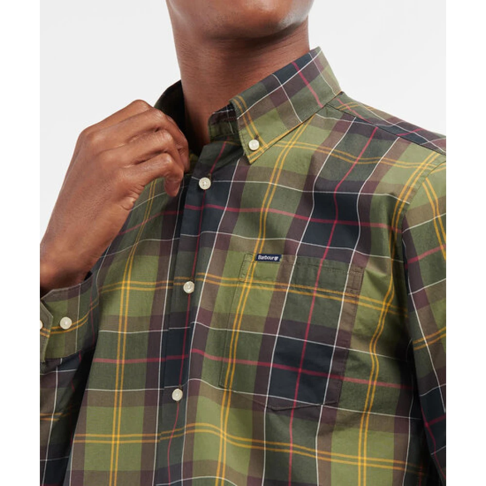 Barbour Kippford Tailored Overhemd Green Heren