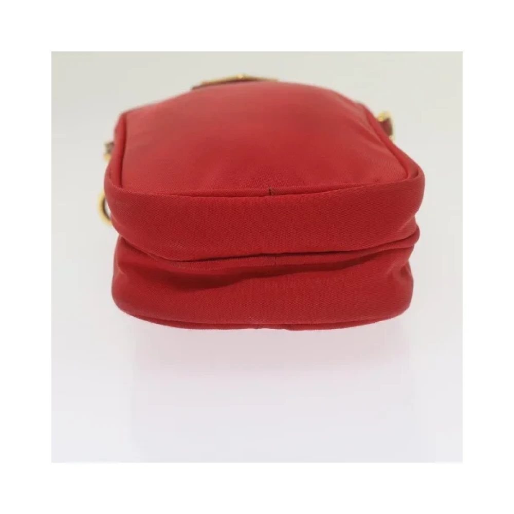 Prada Vintage Pre-owned Nylon prada-bags Red Dames