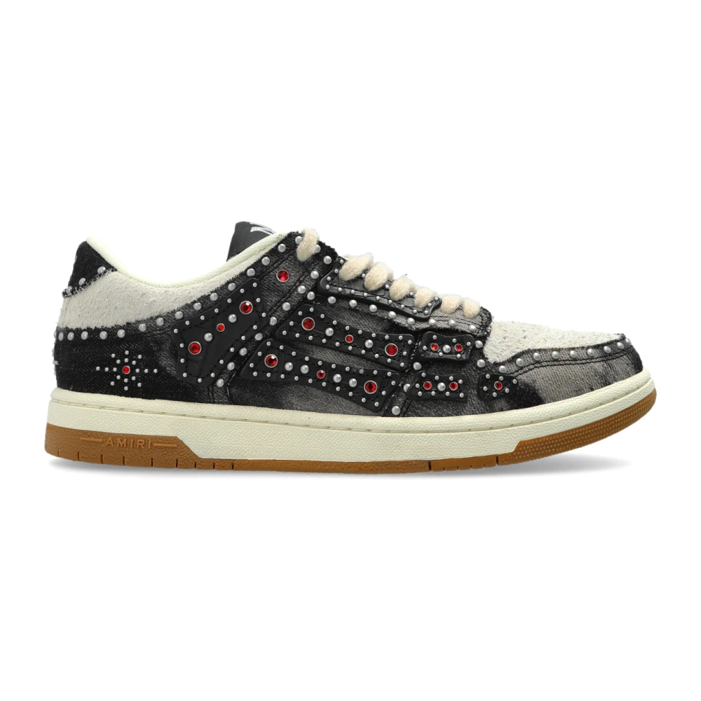 Amiri Stud Skel Top Low Dames Schoenen Zwart