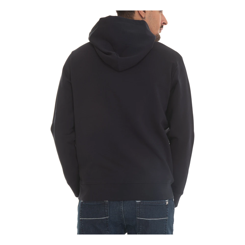 Emporio Armani Logo Crewneck Sweatshirt Zachte Stof Blue Heren