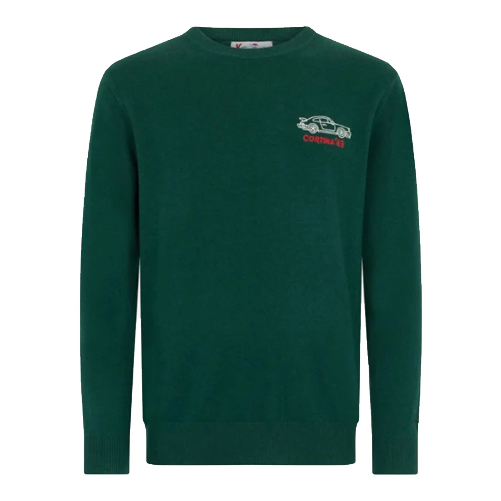 MC2 Saint Barth Groene Crew Neck Sweater Heron Green Heren