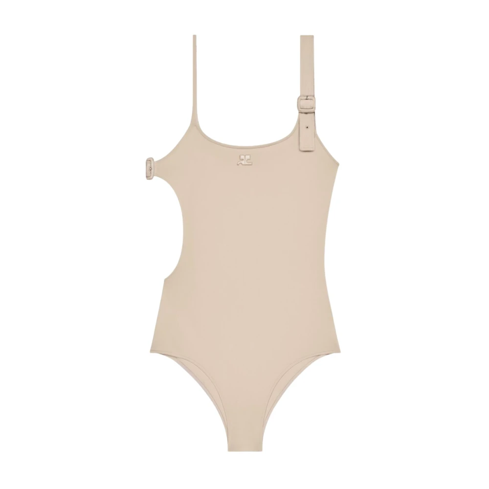 Courrèges Donna Beige Top, M, New,
