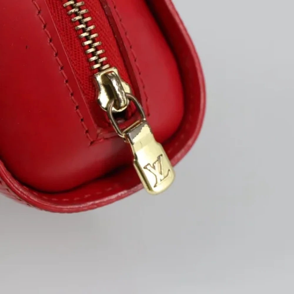 Louis Vuitton Vintage Pre-owned Leather pouches Red Dames