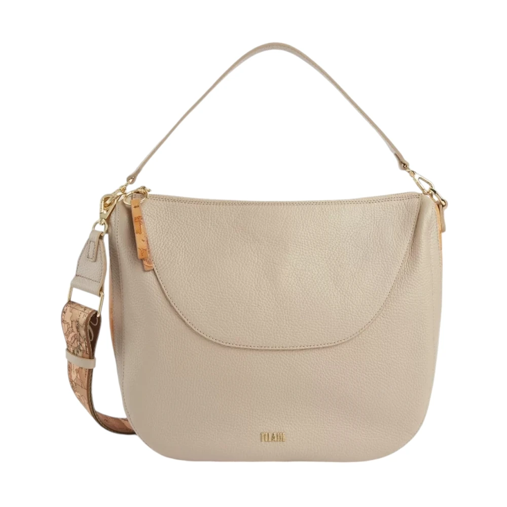 Alviero Martini 1a Classe Beige Leren Crossbody Tas Universe Beige Dames
