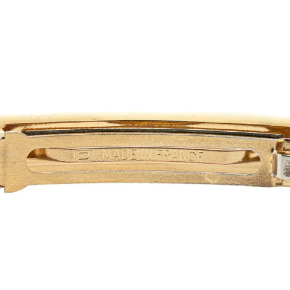Chanel Vintage Pre-owned Canvas hair-accessories Yellow Dames