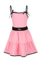 pink-casual-short-sleeved-dress-with-bows
