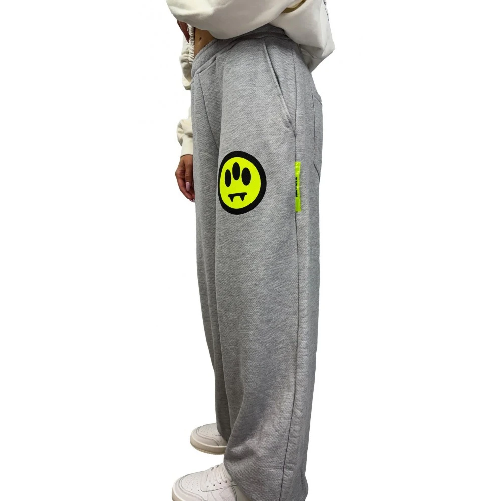 Barrow Hoge taille grijze katoenen broek Gray Dames