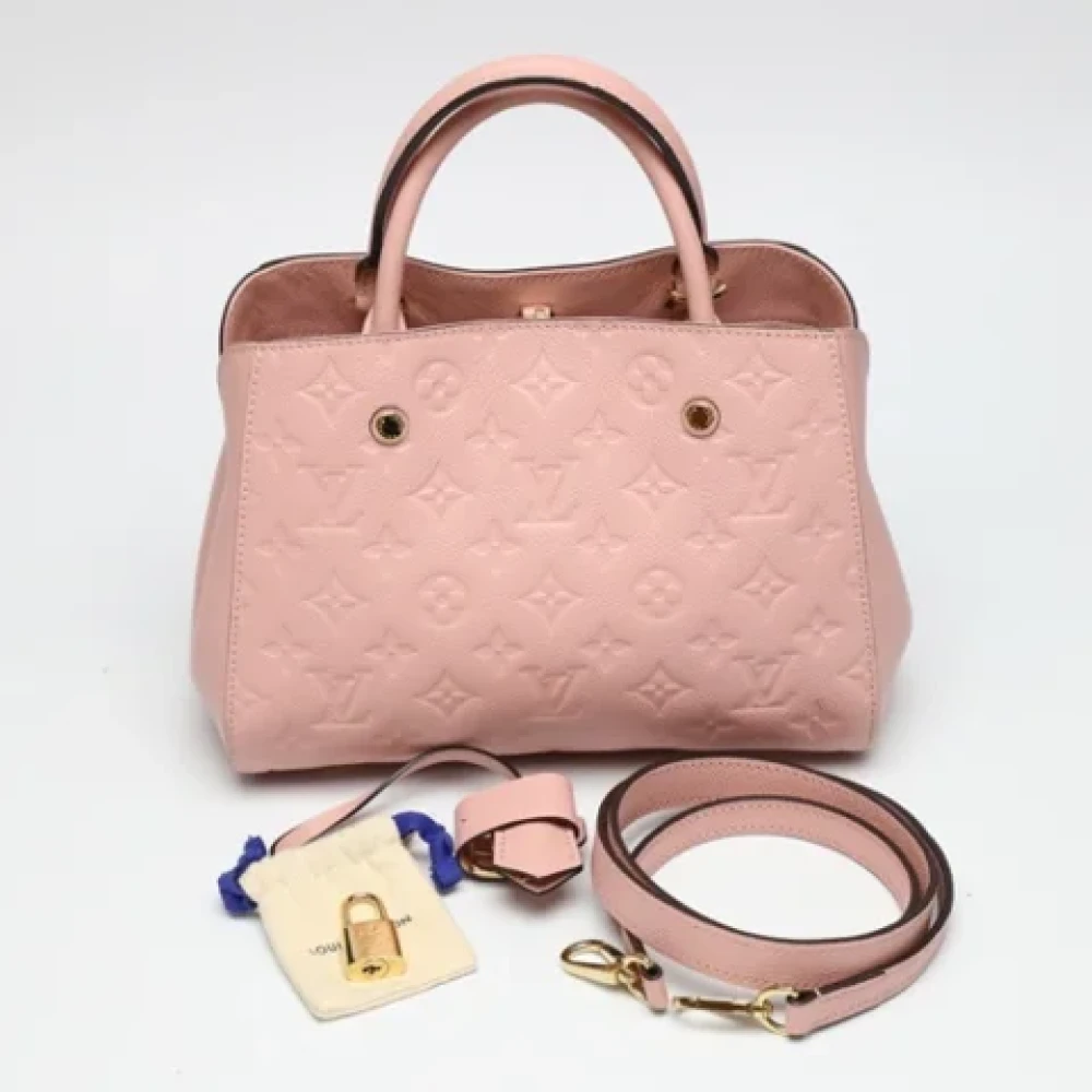 Louis Vuitton Vintage Pre-owned Fabric shoulder-bags Pink Dames