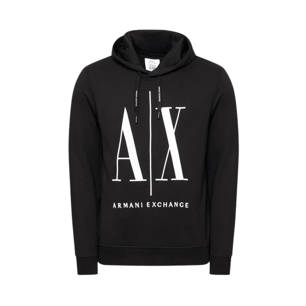 Armani Exchange Zwarte Sweaters voor Mannen Black Heren