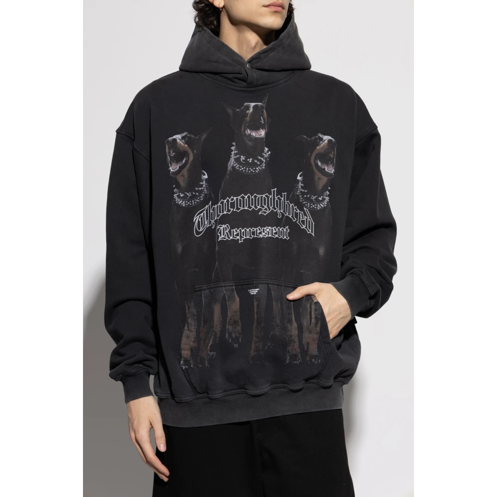 Represent Thoroughbred Hoodie Gray Heren