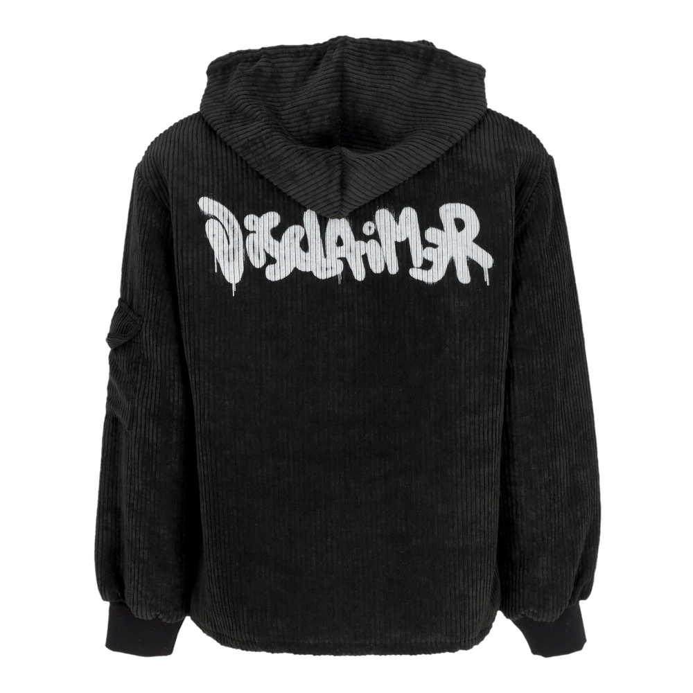 Disclaimer Fluweel Logo Jas Zwart Black Heren