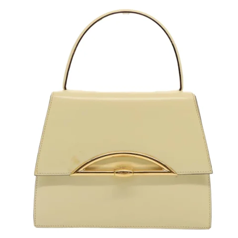 Celine Vintage Pre-owned Leather celine-bags Beige Dames