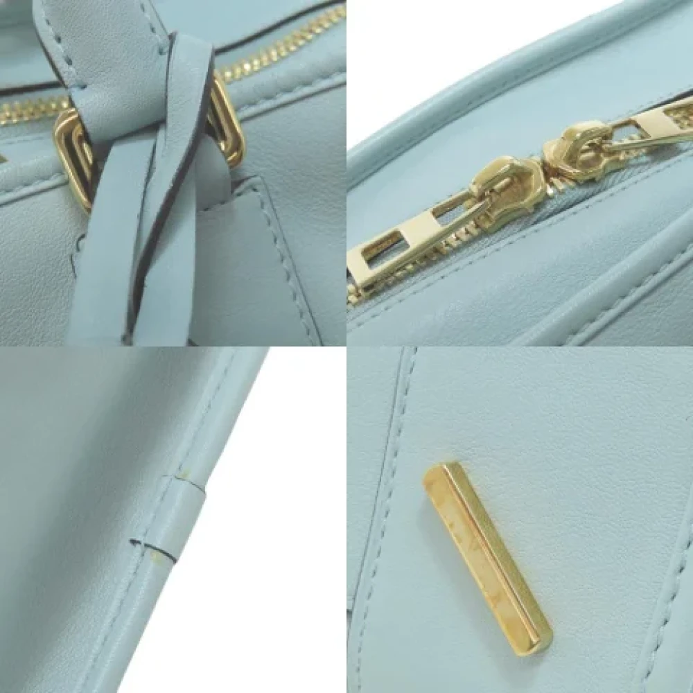 Loewe Pre-owned Leather handbags Blue Dames