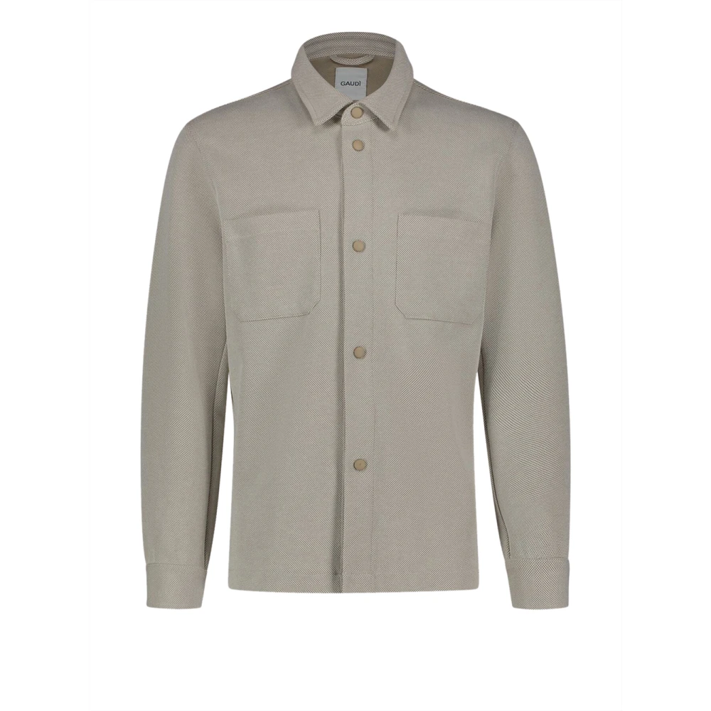 Gaudi White Overshirt Jacket - Male - Light Jackets - 2XL - Jackets