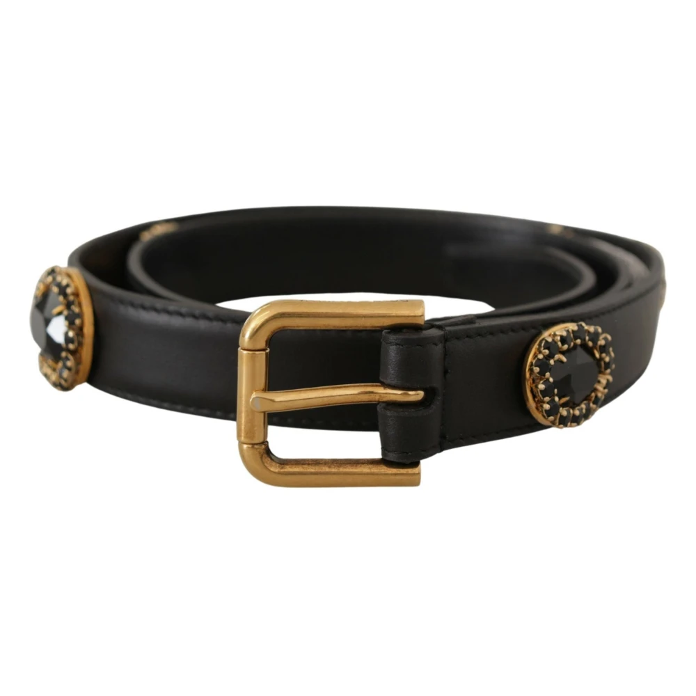 Dolce & Gabbana Vrouw Zwart Logo Belt