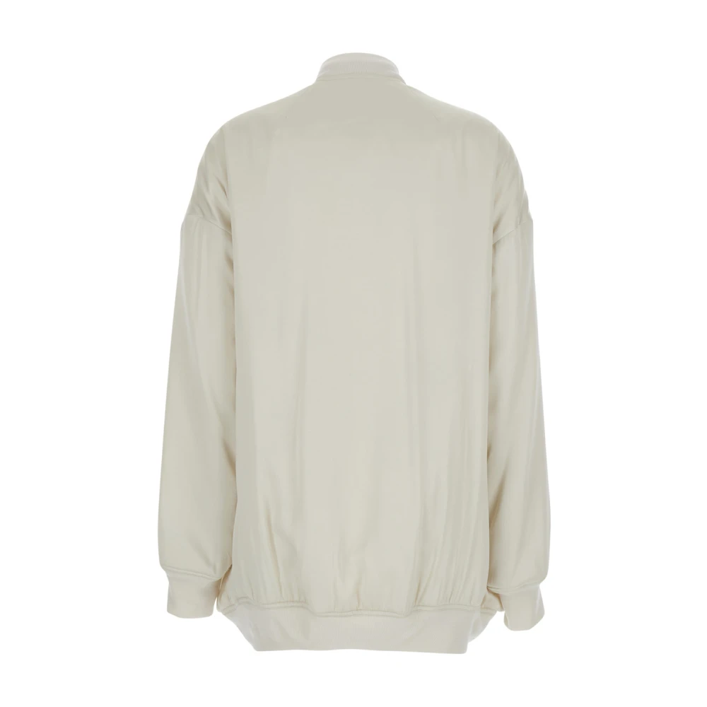 Rick Owens Witte Bomberjack in Virgin Wol White Dames
