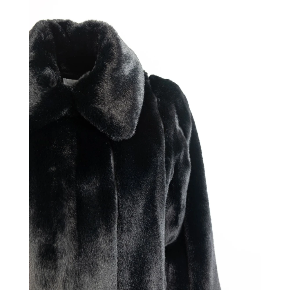 PATRIZIA PEPE High Neck Jas Black Dames