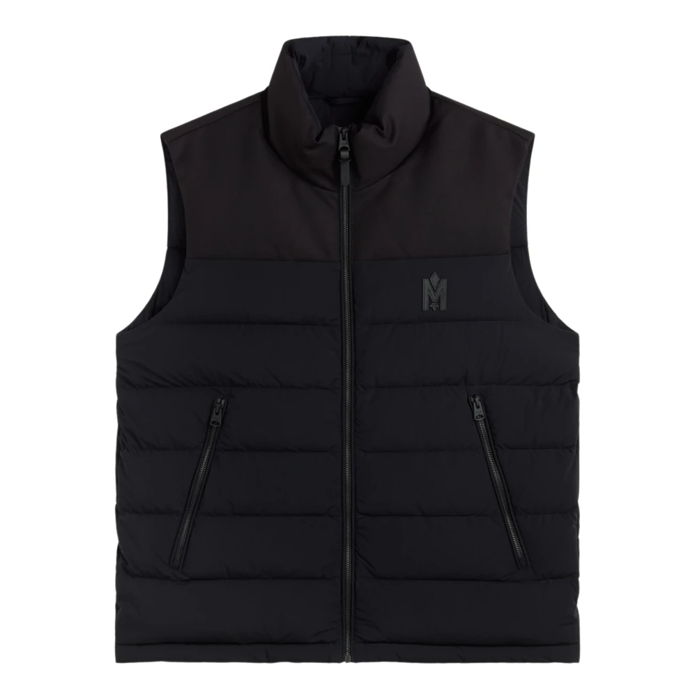 Mackage Logo Patch Gewatteerd Vest Black Heren
