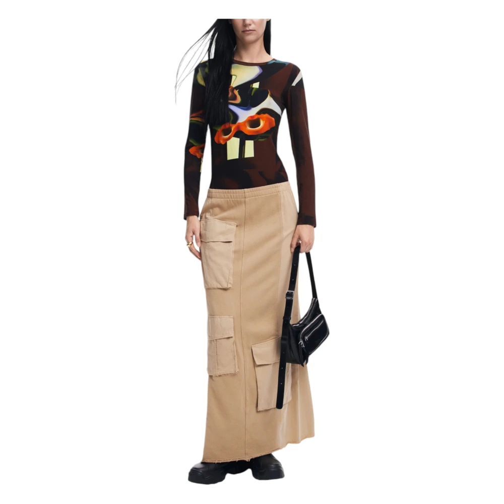Desigual Herfst Winter Dames T-Shirts en Sweatshirts Brown Dames
