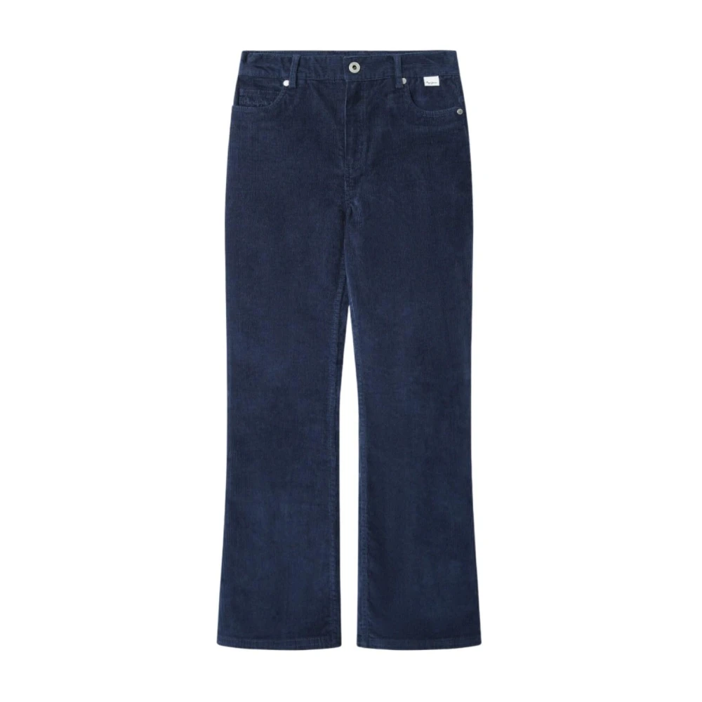 Pepe Jeans Girls Blue Trousers, 6 Y, Willia Trousers