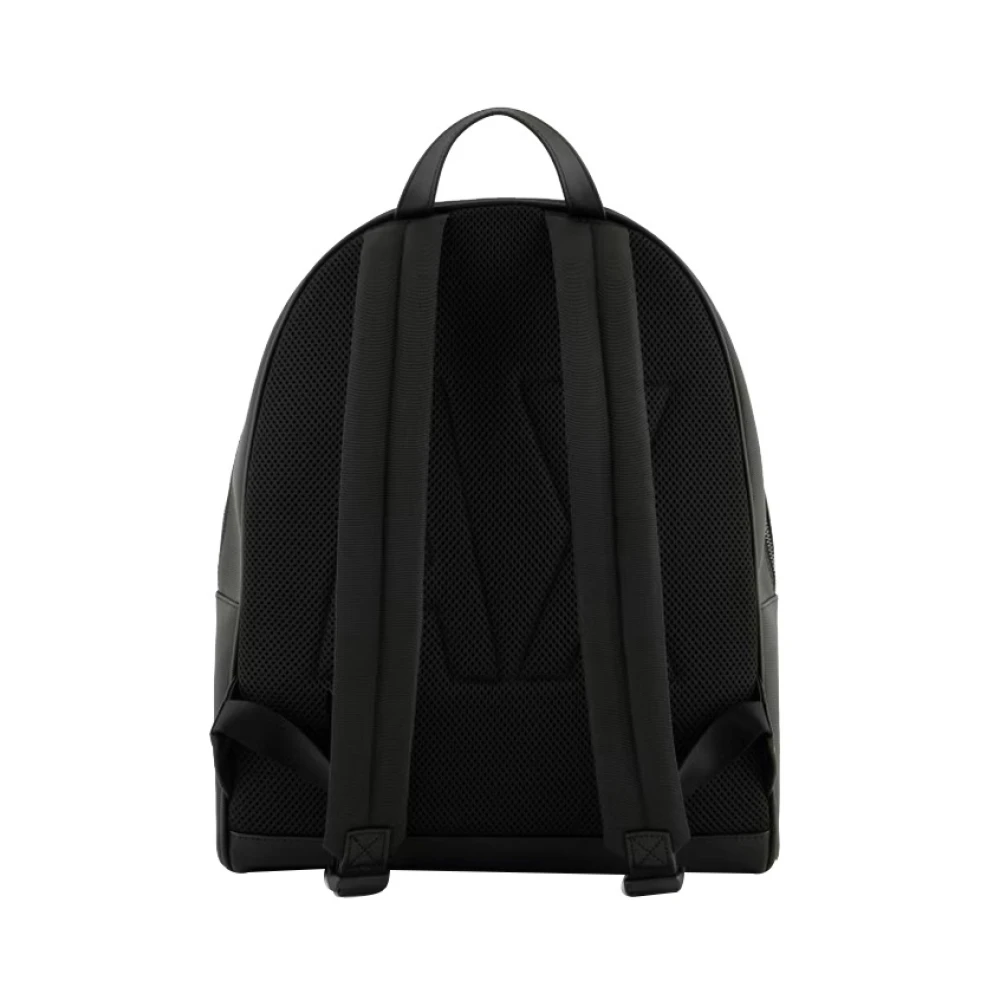 Armani Exchange Zwarte Urban Rugzak Trendy Stijl Black Heren