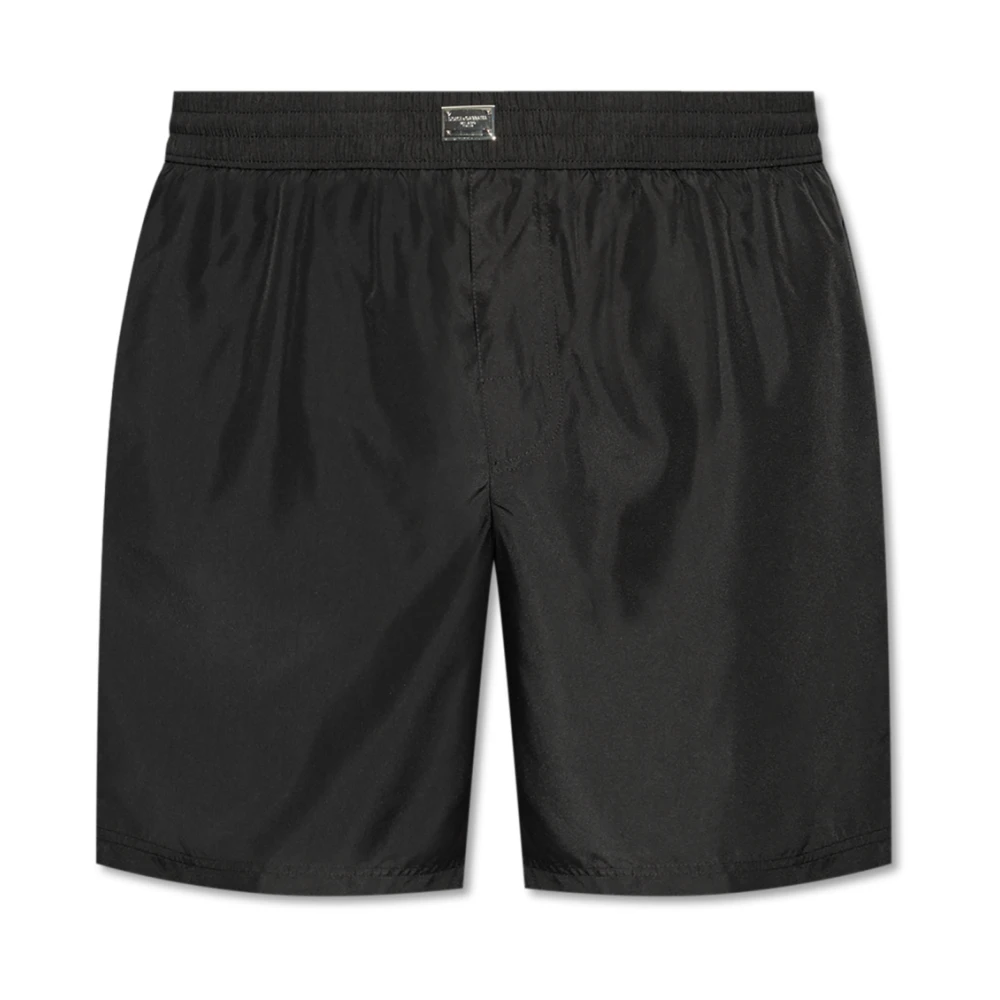 Dolce & Gabbana Men's Black Swim Shorts - Beachwear - Xl - Swimwear