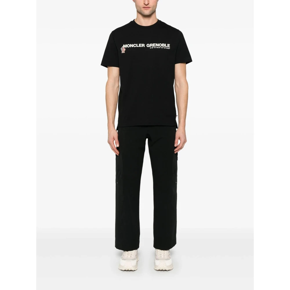Moncler Casual Katoenen T-Shirt voor Mannen Black Heren