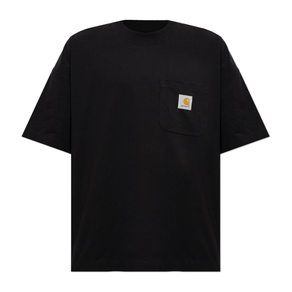 CARHARTT WIP | T-shirt S/S Work Pocket T-Shirt nera | Man | L - Immagine 4