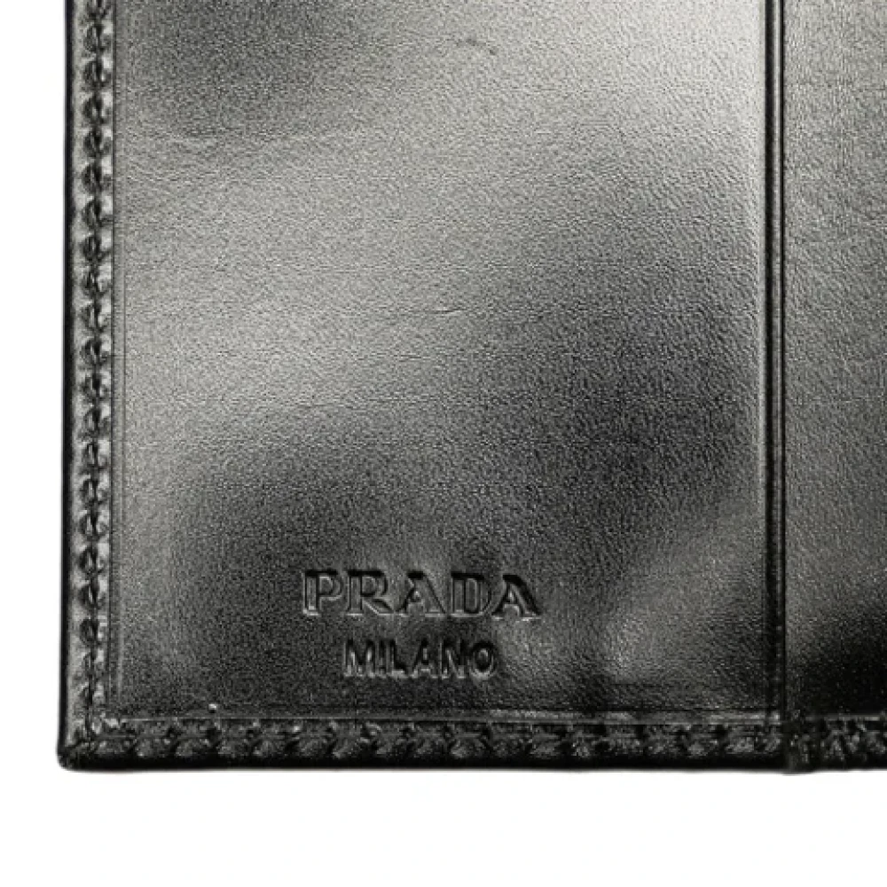 Prada Vintage Pre-owned Leather key-holders Black Dames